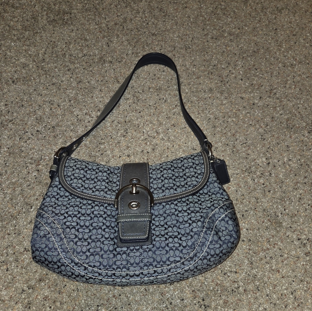 Coach SOHO Navy Blue Handbag